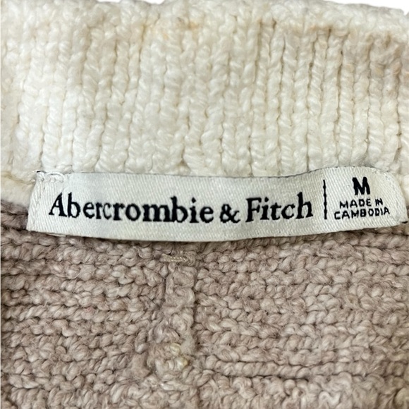 Abercrombie & Fitch Cream and Tan Knit Sweater - Picture 5 of 5
